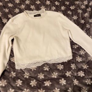 almost famous white long sleeve shirt